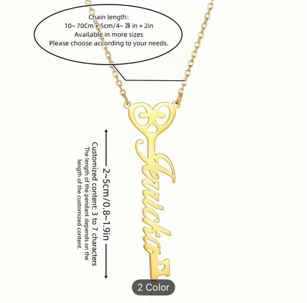 Personalize the Necklace with the Key of Abundance.